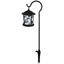 Hampton Bay Low Voltage Bronze Outdoor Integrated Led Floral Shepherd Hook Landscape Path Light 29608 The Home Depot Outdoor Path Lighting Path Lights Hampton Bay