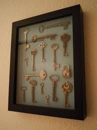 I Made A Display For Part Of My Key Collection Diy Shadow Box Key Crafts Old Key Crafts