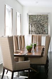 Contemporary setup for a modern dining room with a minimalistic, rectangular shaped dining table made out of walnut wood with rounded edges. Pin On Dining Rooms