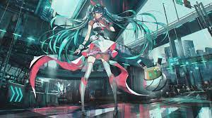 动漫女孩初音未来电脑壁纸4K-新桌布网