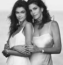 Courtesy meaningful beauty looking at teenage daughter kaia's hair motivated crawford to seek a solution: Cindy Crawford 52 And Model Daughter Kaia Gerber 16 Look Like Sisters As They Pose For Stunning Omega Watch Campaign