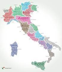 All data is derived from david l. Most Common Surnames In The Italian Regions Vivid Maps Learning Italian Italy Map Map