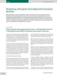 Having a baby, divorce and separation, what to do when someone's died, choosing and paying for care services. Pdf Designing A European Unemployment Insurance Scheme