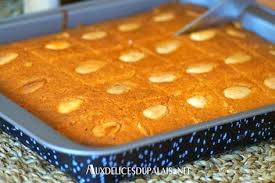 Namoura Gateau De Semoule Libanais Recette Basboussa Gateau De Semoule Gateau Oriental Facile
