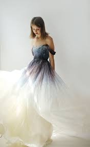 12 Colorful Wedding Dresses That Will Convince You To Say Bye To White Gowns Ombre Wedding Dress Colored Wedding Dresses