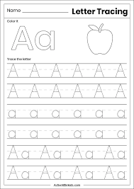 There is one printable letter tracing worksheet for every letter of the alphabet. Free Alphabet Tracing Worksheets Active Little Kids