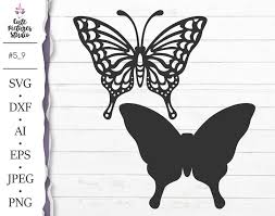 Download Clipart Stencil Printable Butterfly Svg Png Eps Silhouette And Cut Files Dxf Paper Party Kids Craft Supplies Tools Kromasol Com