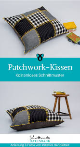 Immer vier blöcke werden zusammengenäht und ergeben einen großen block für den. Patchworkkissen Kostenlose Schnittmuster Datenbank