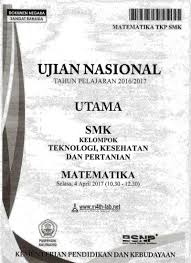 Ujian nasional (un) tingkat sma/ma baik unbk (ujian nasional berbasis kompuetr) maupun unkp (ujian nasional berbasis kertas dan pensil) baru sesuai dengan kabar yang sejak lama beredar, un tahun ini untuk bidang uji matematika terdapat soal isian singkat sebanyak 4 butir soal, atau 10. Top Pdf Pembahasan Un Mtk Smk Akp 2017 123dok Com