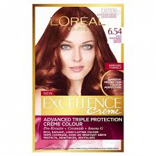 L Oreal Paris Excellence Creme 6 54 Light Mahogany Copper Brown 1 Pack Hair Color For Fair Skin Loreal Hair Loreal Paris