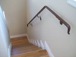 Brick wall & stone steps handrail. Best Home Design Wall Stair Railings Interior