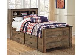 Feeling your best when you wake up starts with the right bed. Trinell Twin Bookcase Bed With 2 Storage Drawers Ashley Furniture Homestore