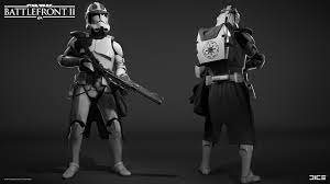Artstation Star Wars Battlefront 2 Clone Trooper Heavy Class Bjorn Arvidsson Star Wars Pictures Star Wars Images Star Wars Trooper