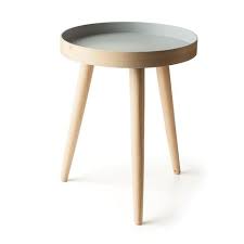The table top has a round shape and it also features edges. Stockholm Lip Side Table Grey Side Table Grey Side Table Furniture