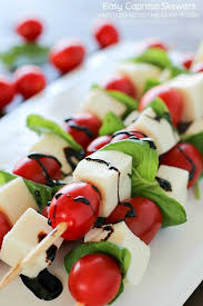 Easy Caprese Skewers With A Balsamic Reduction Drizzle Yummy Healthy Easy