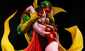 Do you like this video? Marvel Scarlet Witch Vision Fine Art Print By Adi Granov Sideshow Fine Art Prints