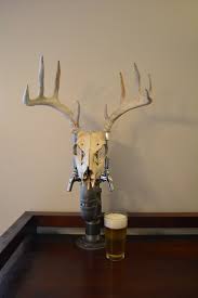 Deer Antler Skull Rustic Beer Tap Tower Beer Taps Beer Tap Handles Beer