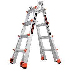 Lowes.com has been visited by 1m+ users in the past month Little Giant Ladders Revolution M17 Aluminum 18 Ft Reach Type 1a 300 Lbs Capacity Telescoping Multi Position In The Multi Position Ladders Department At Lowes Com