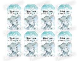 Baby shower thank you cards fun ideas to make your own baby shower thank you cards. Elephant Baby Shower Gift Tags Boy Thank You Favor Tags Etsy Baby Shower Elefantes Ducha De Bebe Elefante Temas De Baby Shower De Nino