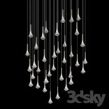 3d Models Ceiling Light Studio Italia Rain Ceiling Lights Italia Pendant Light