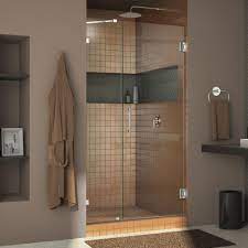 Dreamline Unidoor Lux 47 In X 72 In Frameless Hinged Shower Door In Chrome Shdr 23477210 01 The Home Depot Frameless Hinged Shower Door Shower Doors Frameless Shower Doors