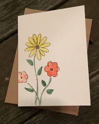 Watercolor Customized Cards Birthday Cards Just Because Etsy Card Drawing Paint Cards Watercolor Cards