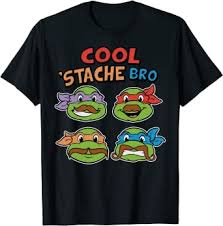 Find gifs with the latest and newest hashtags! Amazon Com Teenage Mutant Ninja Turtles Cool Stache Bro Funny Faces Tee Clothing Shoes Jewelry