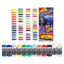 details about 11 createx colors opaque airbrush paint kit color chart hobby craft art