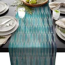 Decorative linens, lace doilies, embroidered dresser scarves, table runners, table toppers. Table Runner Dresser Scarves Moroccan Green Geometric Kitchen Table Runners For Dinner Holiday Parties Wedding Events Home Decor Table Runners Aliexpress