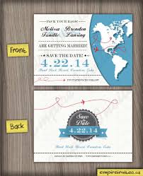 Please read carefully before purchasing! World Map Destination Save The Date Cards Modern Wedding Invitations From Winnipeg Canada Empire Invites