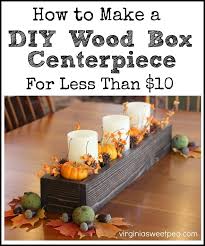 Looking for a super easy centerpiece box for your seasonal table decorations? How To Make A Diy Wood Box Centerpiece For Less Than 10 Sweet Pea