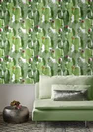 4 Murs Wild Cactus Papier Peint Vert Papier Peint Decoration Mur