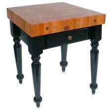 Consider whether you want your design. Le Rustica 30 W Or 48 W Kitchen Island Work Table With Black Painted Base 4 Thick American Cherry End Grain Butcher Block Top And Slatted Shelf Option By John Boos