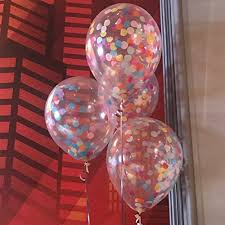 12 Rainbow Bright Confetti Balloons For Party Decoration Pack Of 12 Buy Online In Aruba At Desertcart Productid 43517666