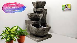 Check spelling or type a new query. Wow Amazing Home Made Cement Table Top Water Fountain Indoor Waterfalls Water Fountain Youtube
