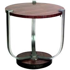 French Art Deco Circular End Table Attrib To Dominique In 2020 Art Deco Furniture Deco Art Deco Table
