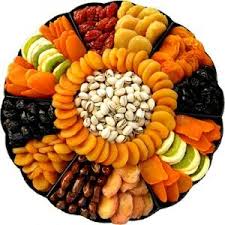 Vacaville Fruit Company Dried Fruit And Nut Scalloped Tray Dry Fruit Tray Fruit Platter Fruit Tray