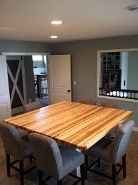 Custom Made 2 5 Edge Grain Hickory Butcher Block Table Top Mccluretables Kitchen Count Butcher Block Table Tops Butcher Block Tables Butcher Block Kitchen