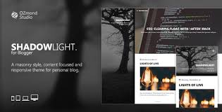 Shadowlight A Theme For Personal Blogging Blogger Templates Personal Blog Theme