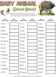 This fun baby shower game puts people's sniffers (and food knowledge) to the test. Baby Animal Name Game