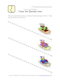 tracing lines worksheet all kids network