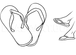 How To Draw Flip Flops Step By Step Drawing Guide By Dawn Dragoart Com Love drawing but run out of cool ideas to draw when you are bored? draw flip flops step by step drawing