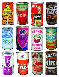 Vintage Soda Pop Can Collage Clip Art Sheet Instant Download For All Your Collage Scrapbooking Art Project And Inspirational Needs In 2021 Soda Pop Pop Cans Vintage Soda Bottles