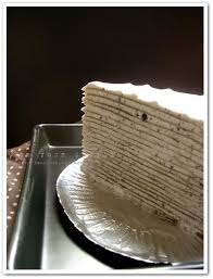 Green Tea Black Sesame Mille Crepe Crepe Cake Mille Crepe Cake