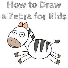 To turn this drawing lesson into a successful experience, just take your time, study this character carefully and. How To Draw A Zebra For Kids How To Draw Easy