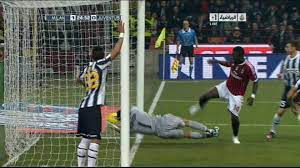 Carlos tevez scores the winning goal for juventus against milan to ensure massimiliano allegri's san siro return is a happy one. Muntari Juventus
