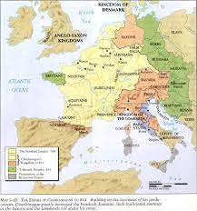 Map of the frankish empire & neighbours in ad 800. The Empire Of Charlemagne To 814 Mapping Globalization