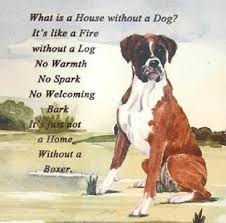 Boxer Uncropped Dog W Poem On One 16 Fabric Panel Tosew Pic Is 8 X 9 Boxer Dog Quotes Boxer Dogs Cute Phrases