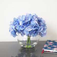 Blue flowers images stock photos vectors shutterstock. Dusty Blue Artificial Flowers Wayfair