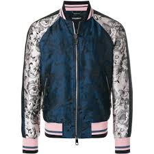 Dolce Gabbana Floral Print Two Tone Bomber Jacket 2 765 Liked On Polyvore Featuring Men S Fashion Designer Bomber Jacket Bomber Jacket Blue Jacket Men
